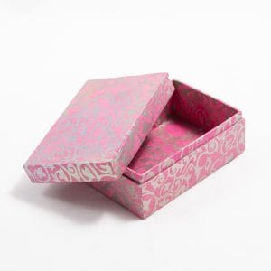 Pink Floral Pattern Box